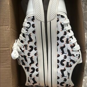 Women’s Dachshund Print Sneakers